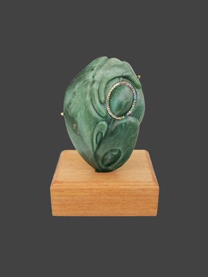 Moko Pounamu Koruru NZ Genuine Auhunga Greenstone - Mangapai