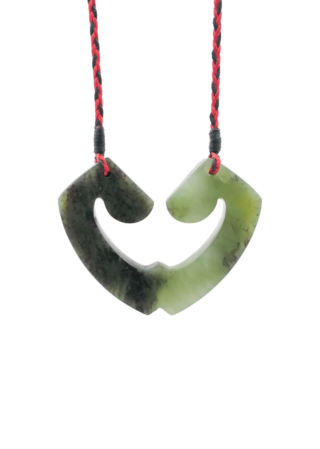 Moko Pounamu and Crusade with Heart Kouma (Breastplate) Genuine NZ Hapopo Greenstone #1