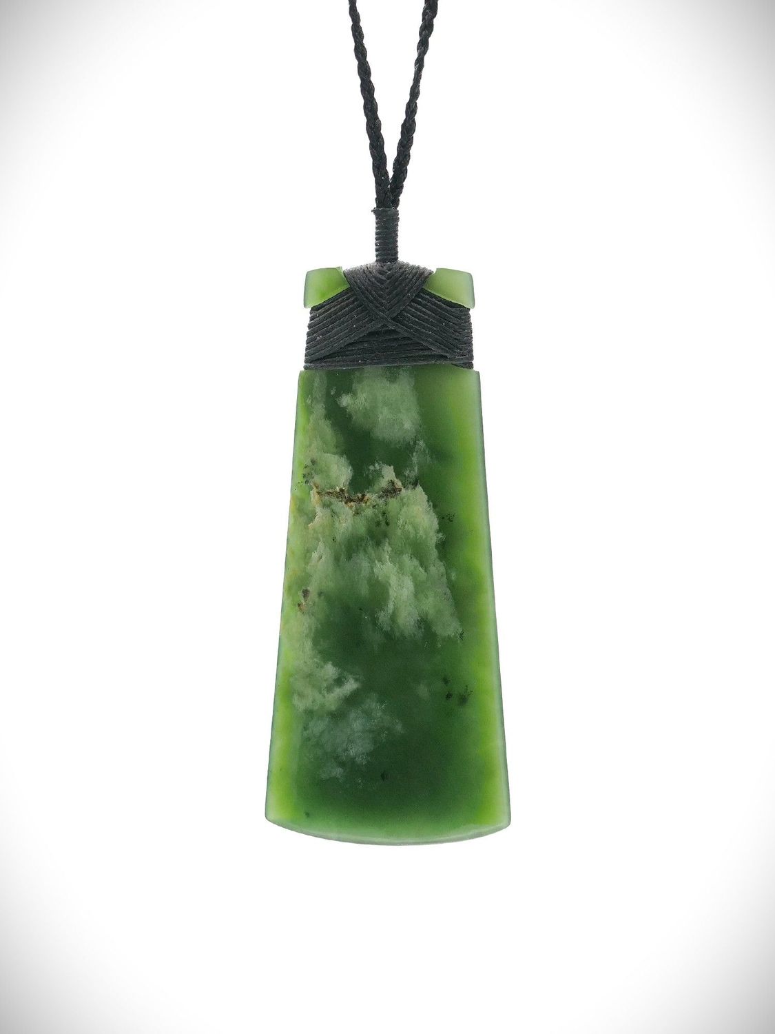 Moko Pounamu Toki Genuine NZ Marsden Flower Greenstone - Paremata