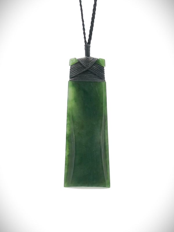 Moko Pounamu Toki NZ Genuine Kawakawa Greenstone -Whatawhata