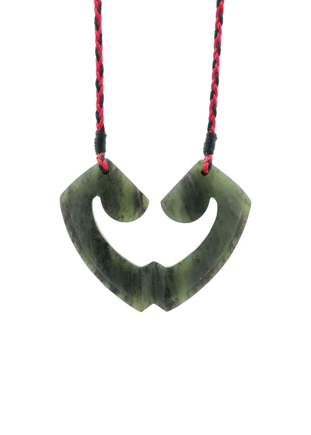 Moko Pounamu and Crusade with Heart Kouma (Breastplate) Genuine NZ Hapopo Greenstone #4