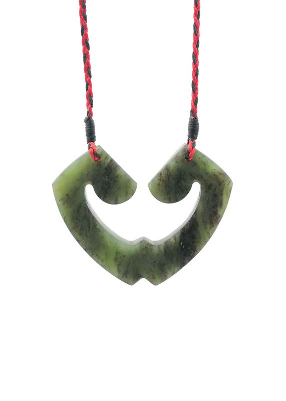 Moko Pounamu and Crusade with Heart Kouma (Breastplate) Genuine NZ Hapopo Greenstone #2