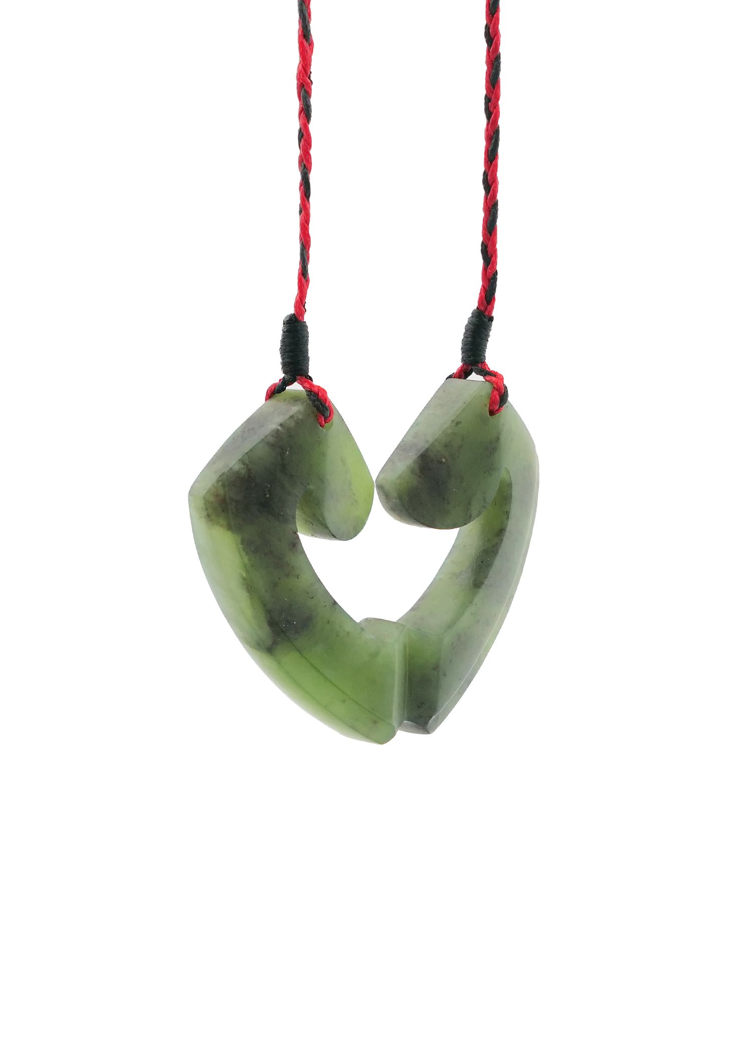 Moko Pounamu and Crusade with Heart Kouma (Breastplate) Genuine NZ Hapopo Greenstone #6