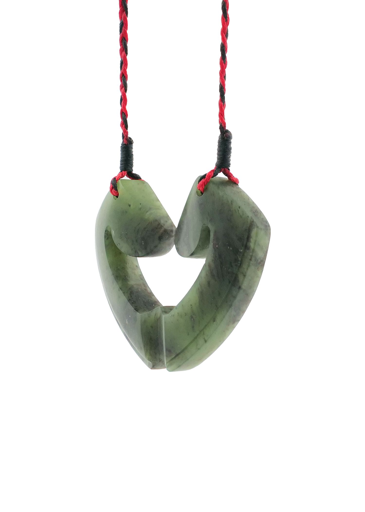 Moko Pounamu and Crusade with Heart Kouma (Breastplate) Genuine NZ Hapopo Greenstone #7