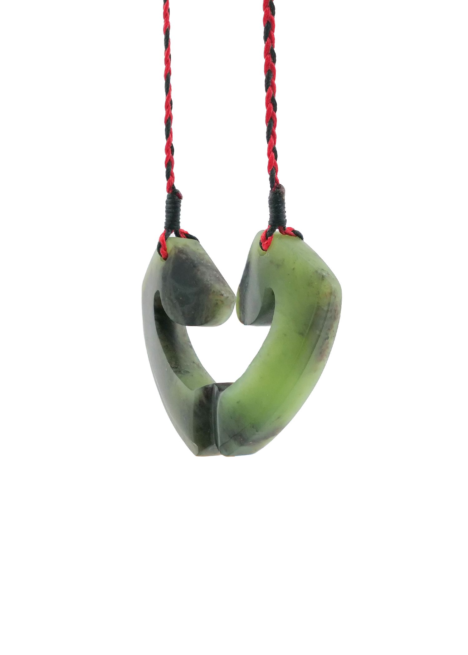 Moko Pounamu and Crusade with Heart Kouma (Breastplate) Genuine NZ Hapopo Greenstone #9