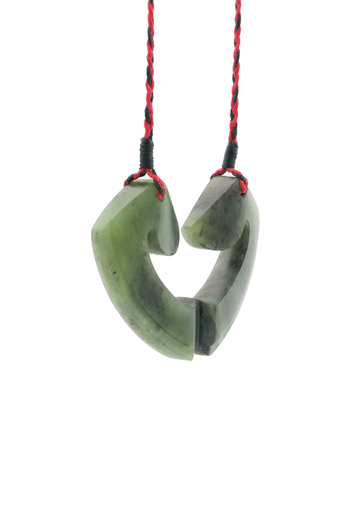 Moko Pounamu and Crusade with Heart Kouma (Breastplate) Genuine NZ Hapopo Greenstone #10