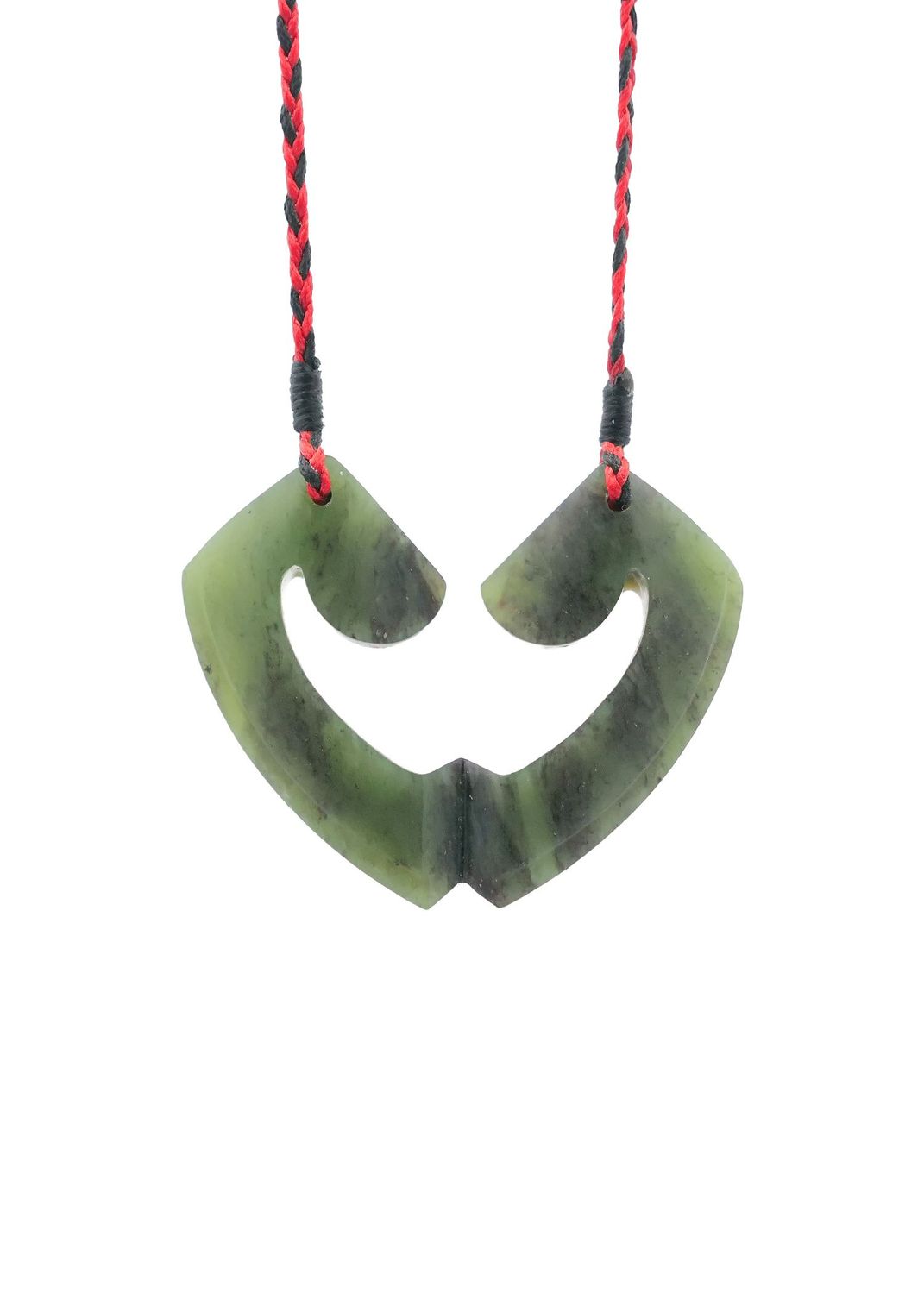 Moko Pounamu and Crusade with Heart Kouma (Breastplate) Genuine NZ Hapopo Greenstone #10