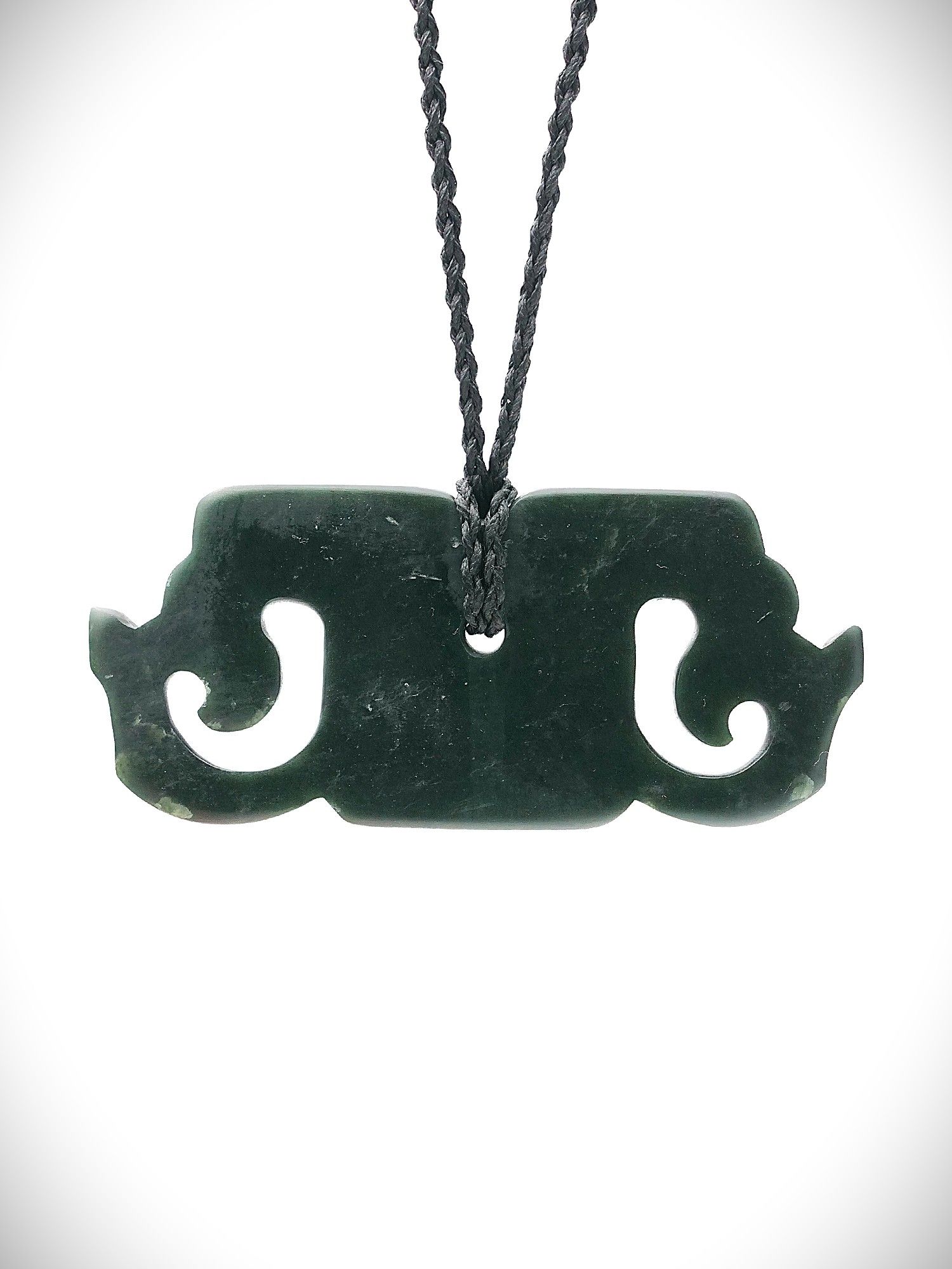 Moko Pounamu Peka Peka NZ Genuine Kawakawa Greenstone -Ngapuhi