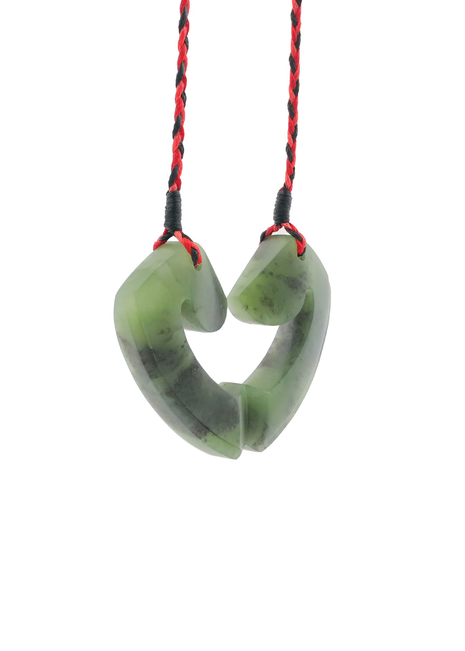 Moko Pounamu and Crusade with Heart Kouma (Breastplate) Genuine NZ Hapopo Greenstone #12