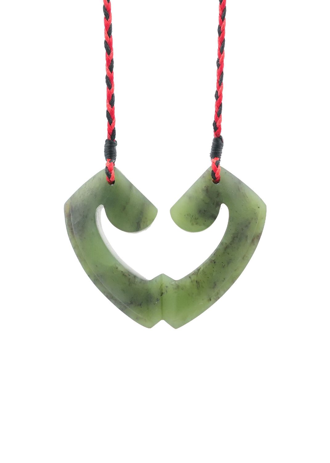 Moko Pounamu and Crusade with Heart Kouma (Breastplate) Genuine NZ Hapopo Greenstone #14