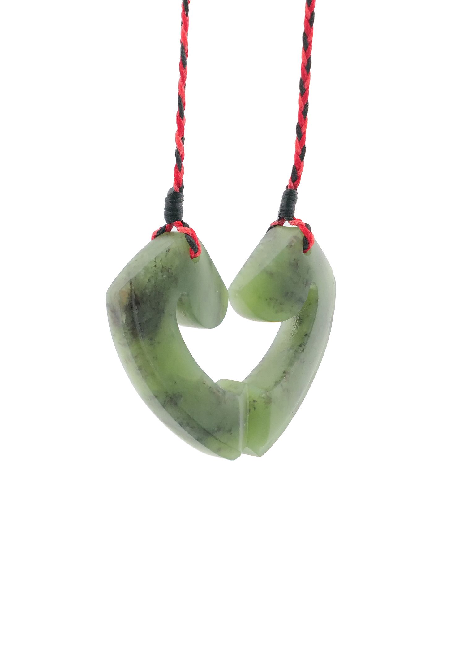 Moko Pounamu and Crusade with Heart Kouma (Breastplate) Genuine NZ Hapopo Greenstone #14