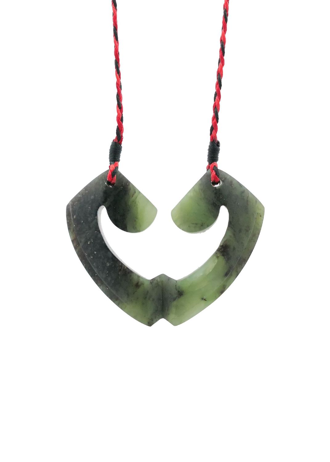 Moko Pounamu and Crusade with Heart Kouma (Breastplate) Genuine NZ Hapopo Greenstone #15