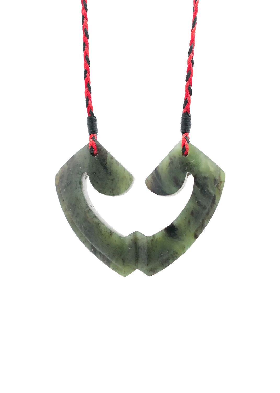 Moko Pounamu and Crusade with Heart Kouma (Breastplate) Genuine NZ Hapopo Greenstone #18