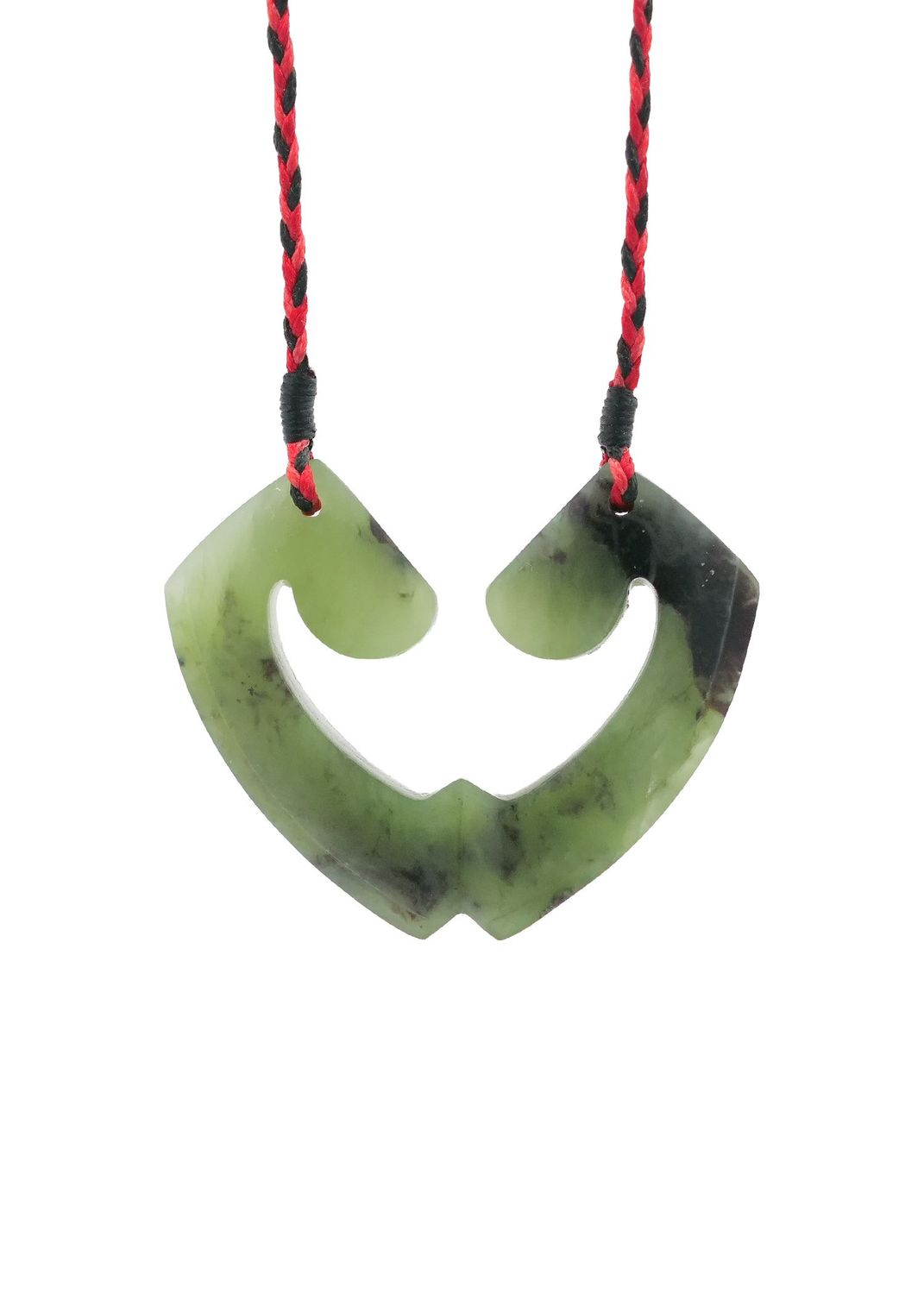 Moko Pounamu and Crusade with Heart Kouma (Breastplate) Genuine NZ Hapopo Greenstone #19