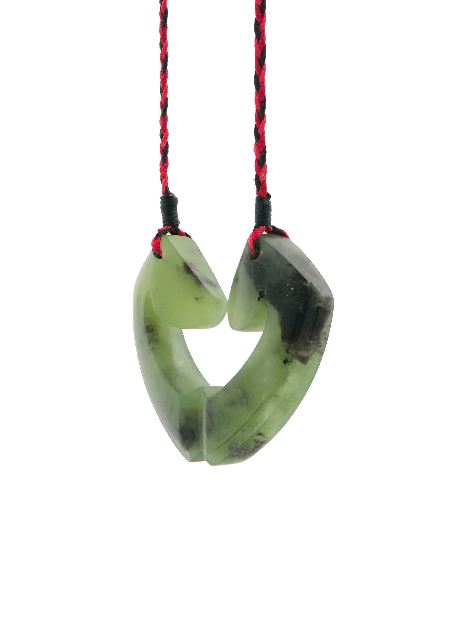 Moko Pounamu and Crusade with Heart Kouma (Breastplate) Genuine NZ Hapopo Greenstone #19