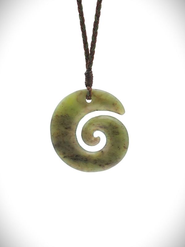 Moko Pounamu Koru NZ Genuine Hapopo Greenstone - Oaonui Moko Pounamu Koru NZ Genuine Hapopo Greenstone - Oaonui