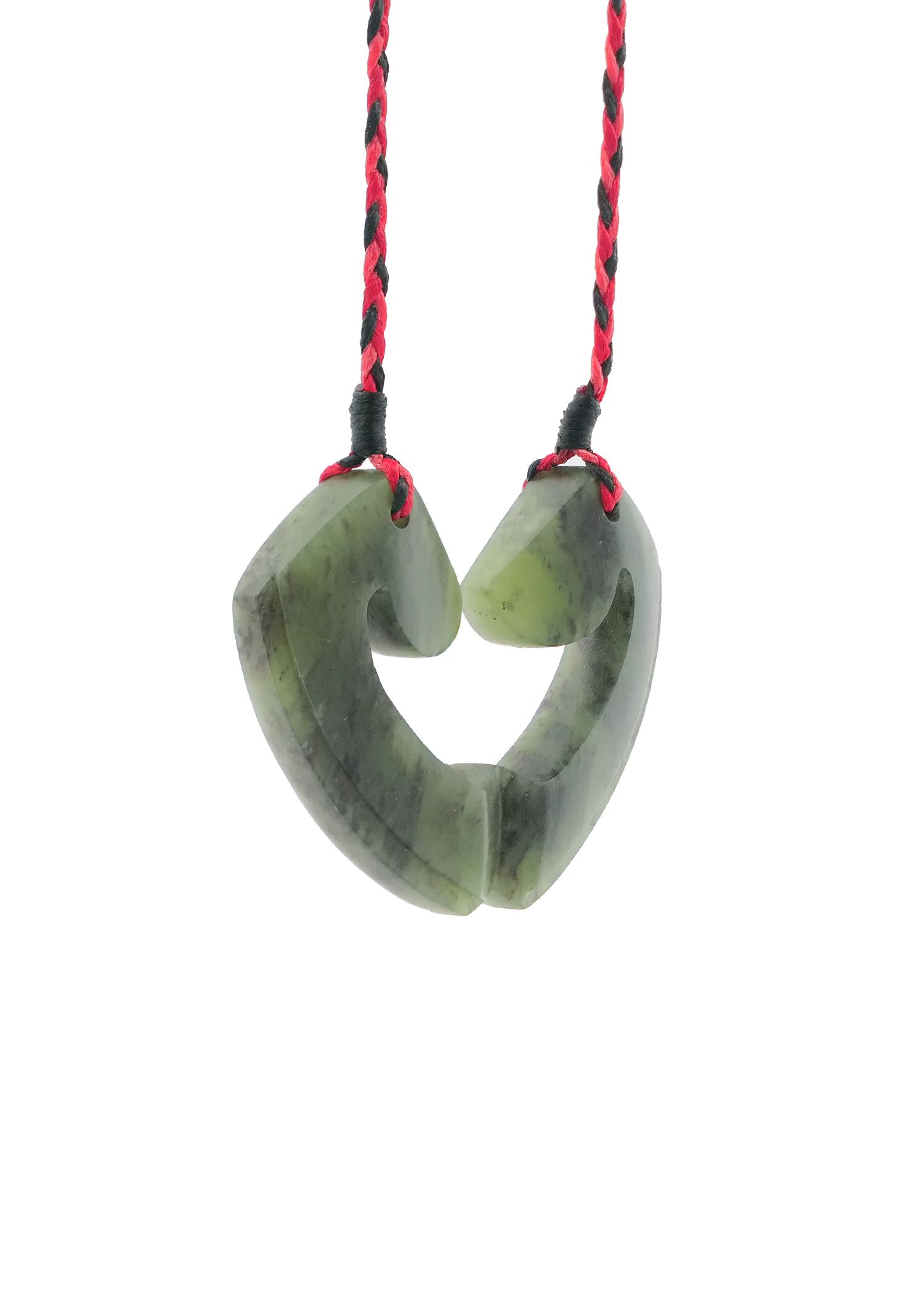 Moko Pounamu and Crusade with Heart Kouma (Breastplate) Genuine NZ Hapopo Greenstone #16