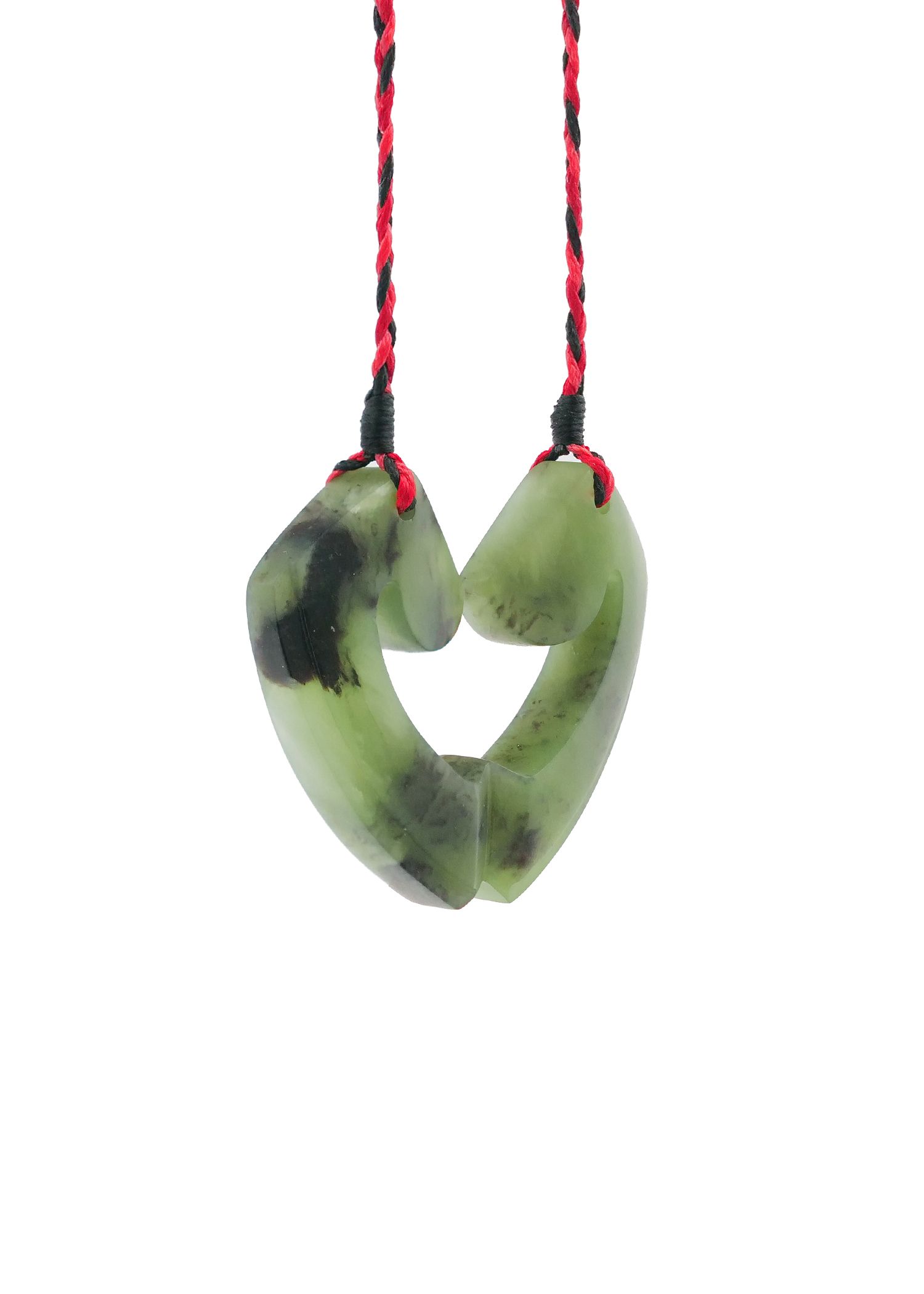 Moko Pounamu and Crusade with Heart Kouma (Breastplate) Genuine NZ Hapopo Greenstone #20