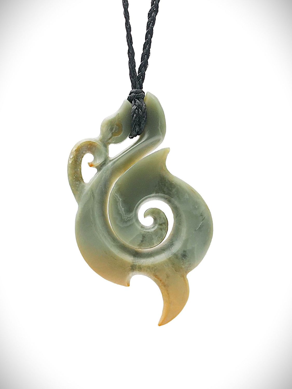 Moko Pounamu Koropepe Genuine NZ Auhunga Greenstone -Maungarei