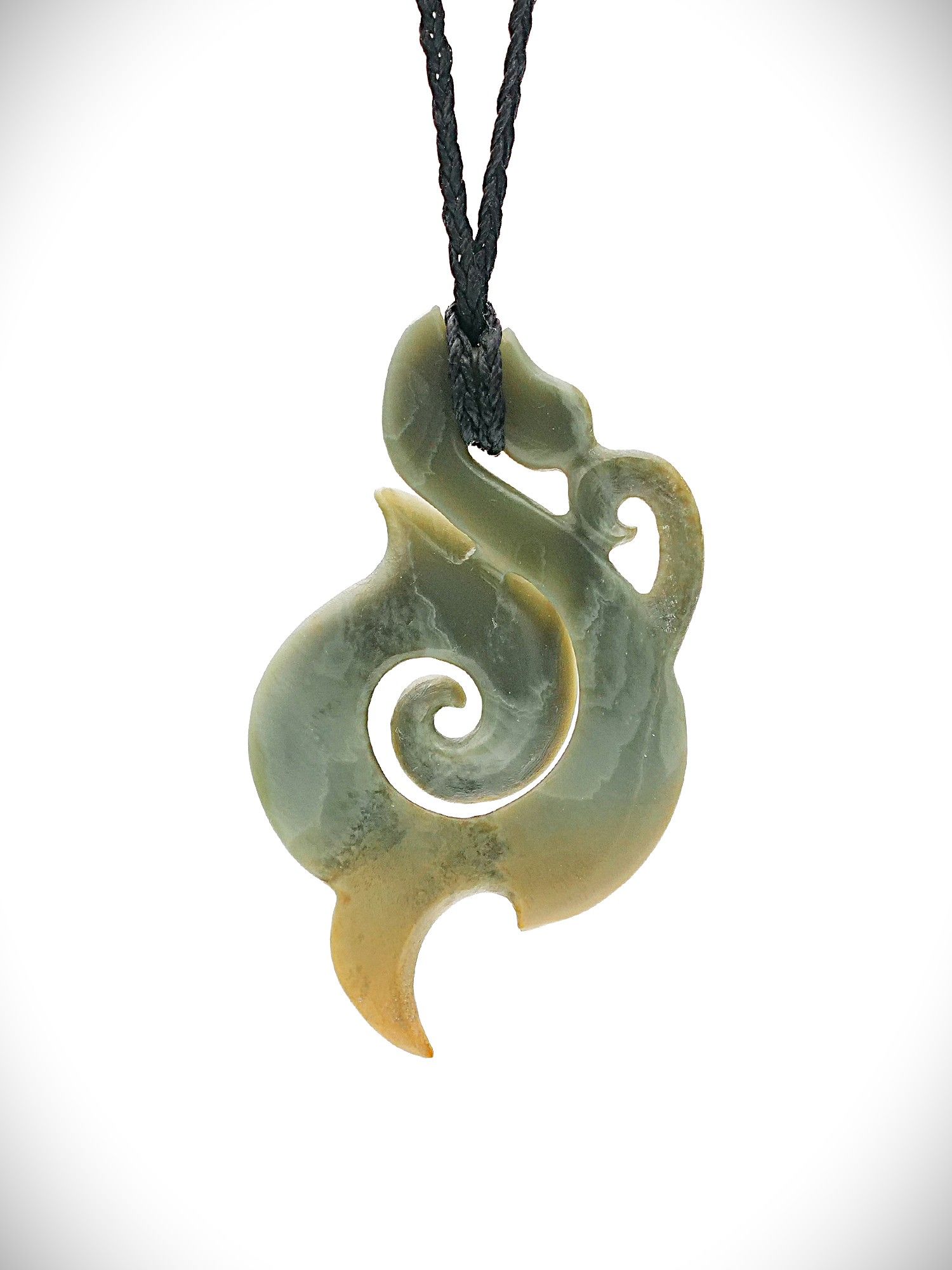 Moko Pounamu Koropepe Genuine NZ Auhunga Greenstone -Maungarei