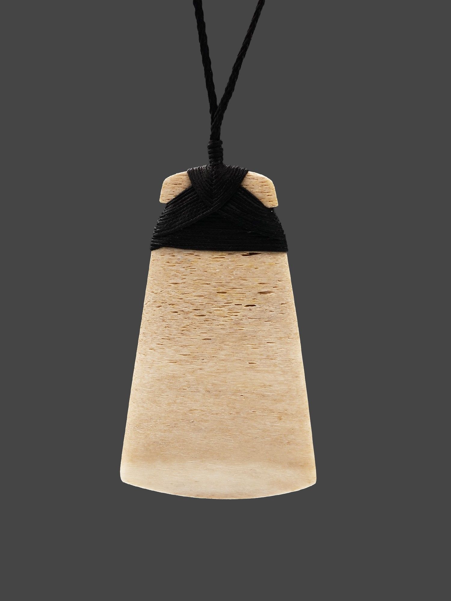 Moko Pounamu Toki Genuine Whale Bone Carving - Wairoto