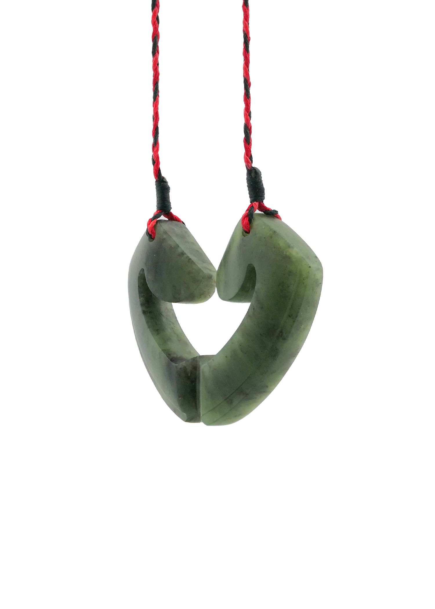 Moko Pounamu and Crusade with Heart Kouma (Breastplate) Genuine NZ Hapopo Greenstone #21