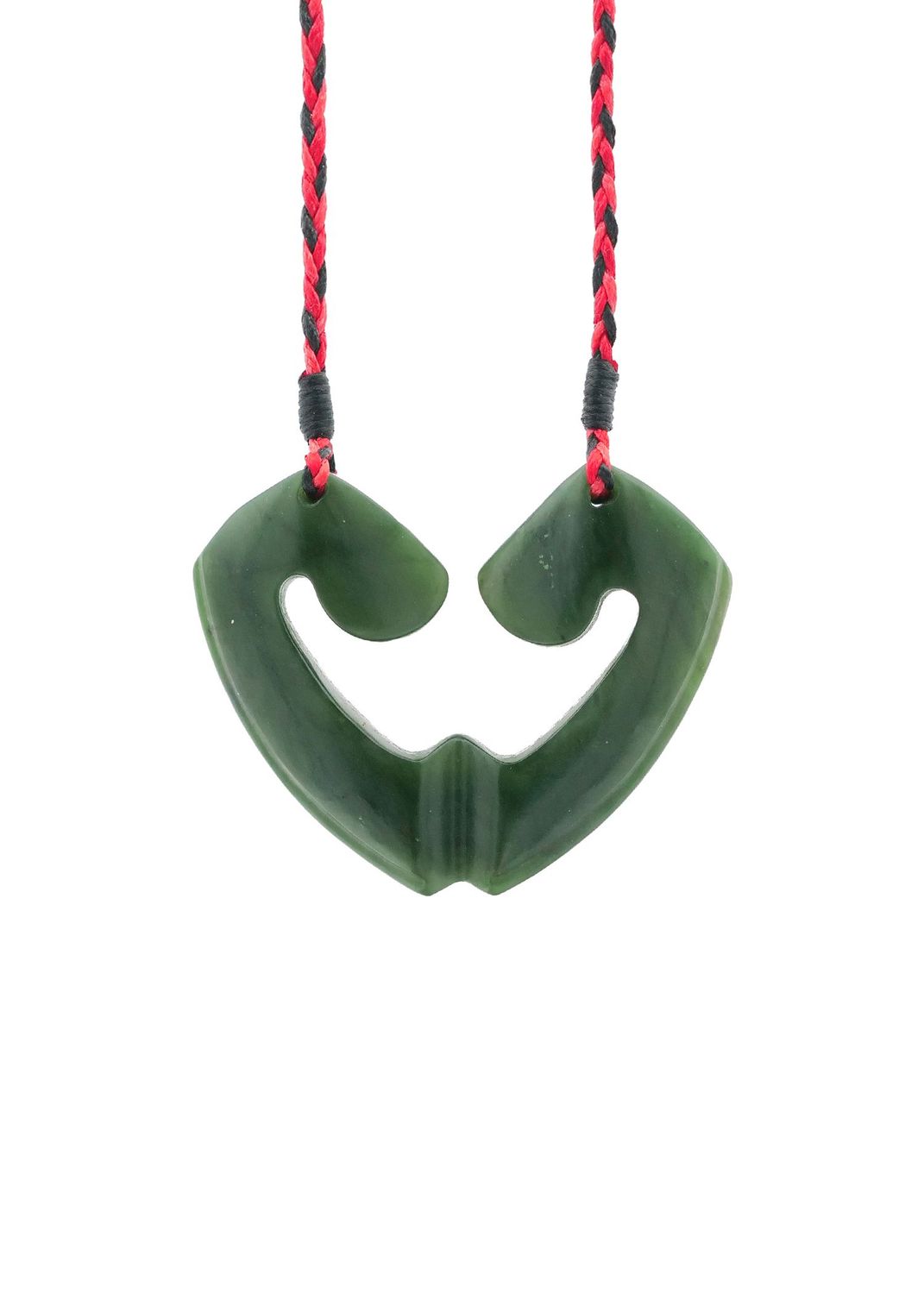 Moko Pounamu and Crusade with Heart Kouma (Breastplate) Genuine NZ Hapopo Greenstone #23