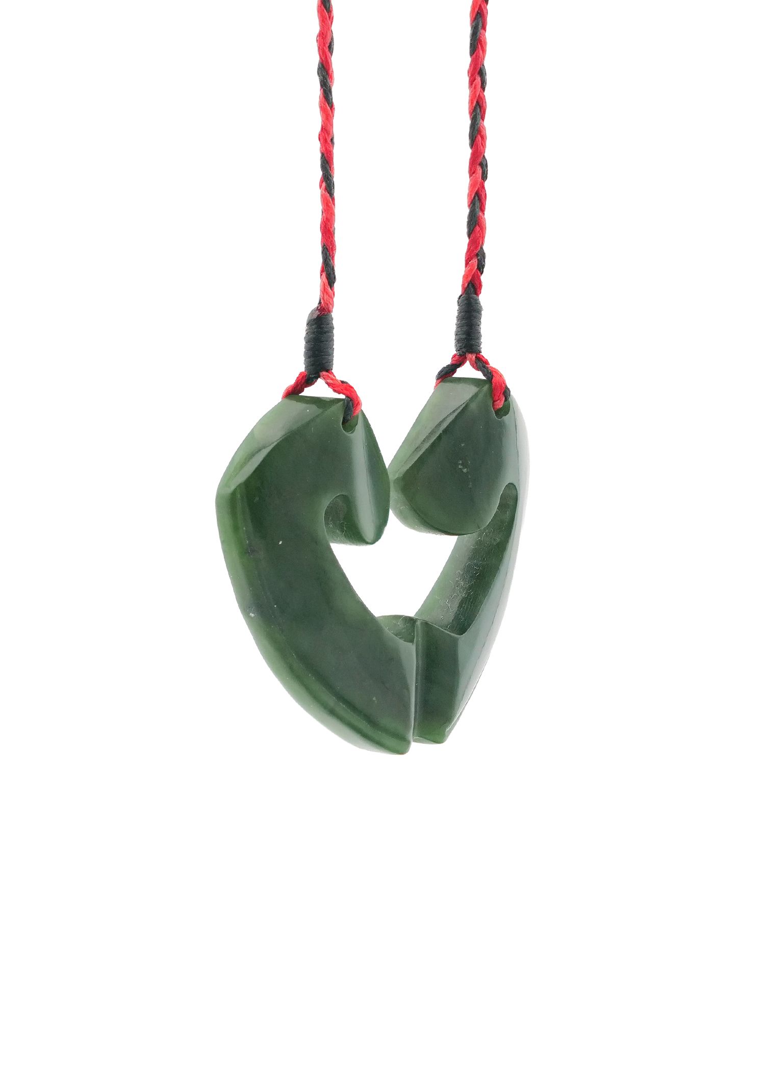 Moko Pounamu and Crusade with Heart Kouma (Breastplate) Genuine NZ Hapopo Greenstone #23