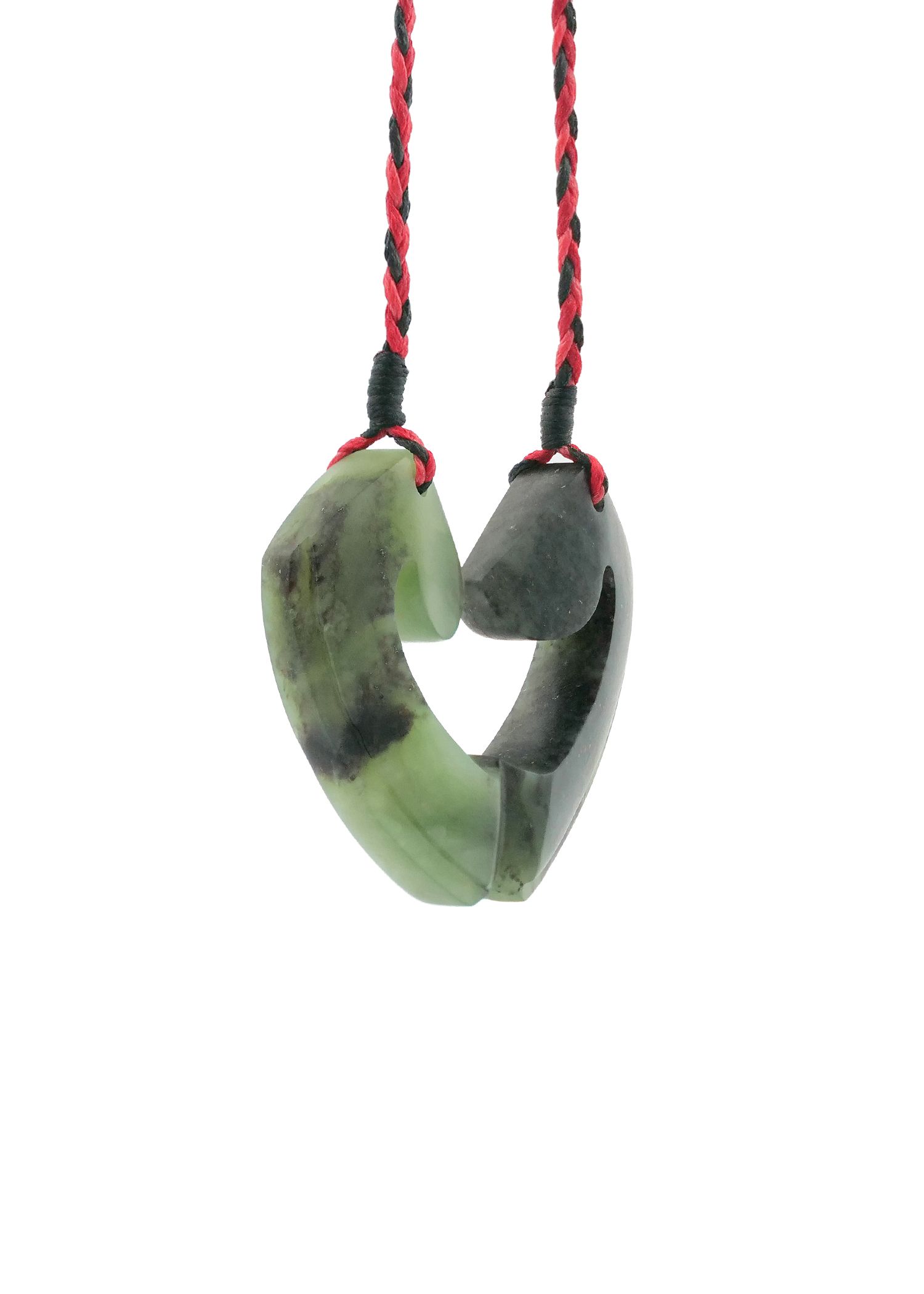 Moko Pounamu and Crusade with Heart Kouma (Breastplate) Genuine NZ Hapopo Greenstone #29