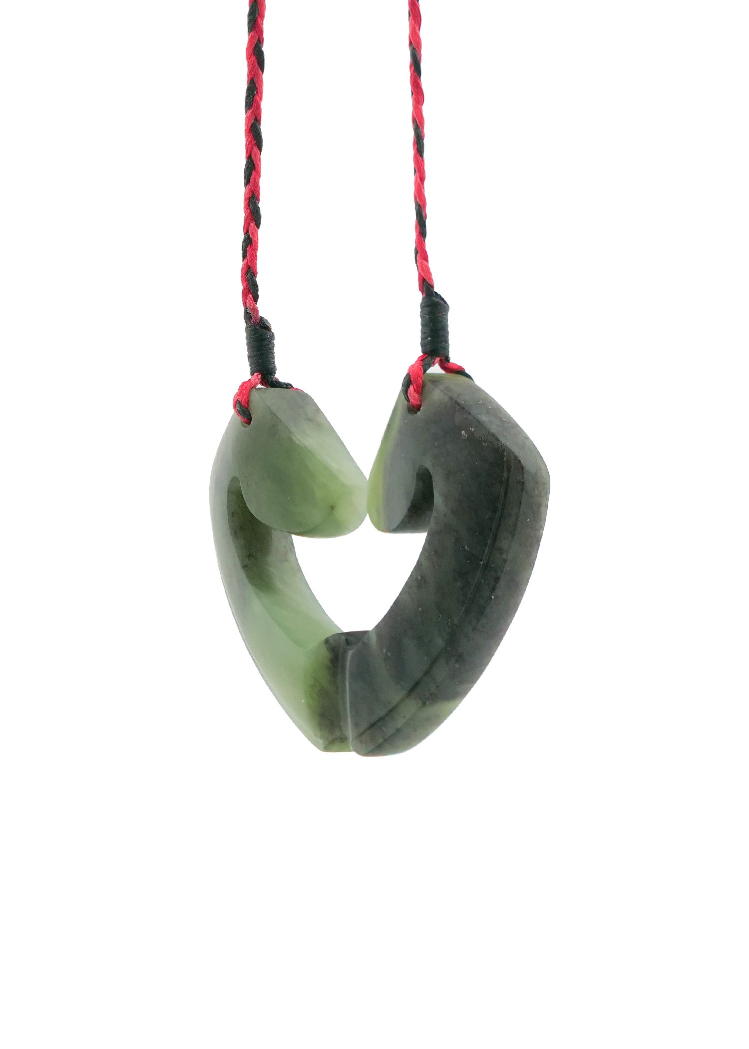Moko Pounamu and Crusade with Heart Kouma (Breastplate) Genuine NZ Hapopo Greenstone #30
