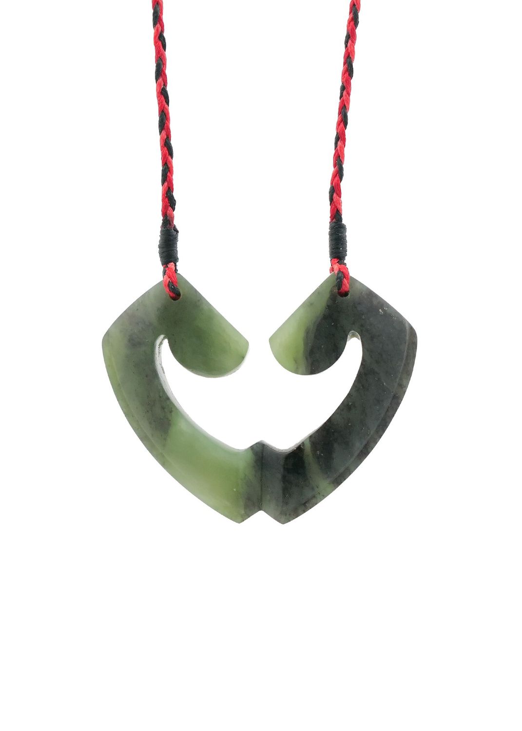 Moko Pounamu and Crusade with Heart Kouma (Breastplate) Genuine NZ Hapopo Greenstone #30