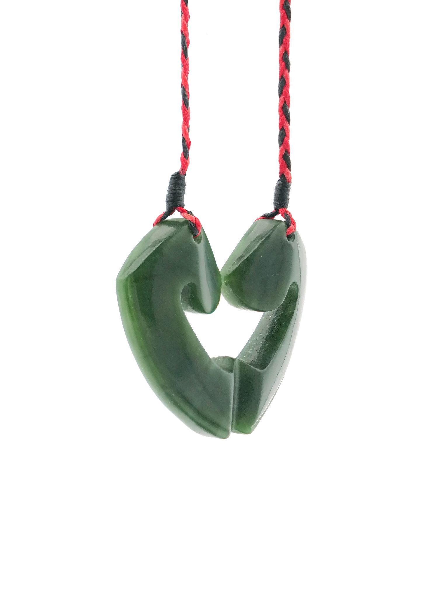 Moko Pounamu and Crusade with Heart Kouma (Breastplate) Genuine NZ Hapopo Greenstone #22