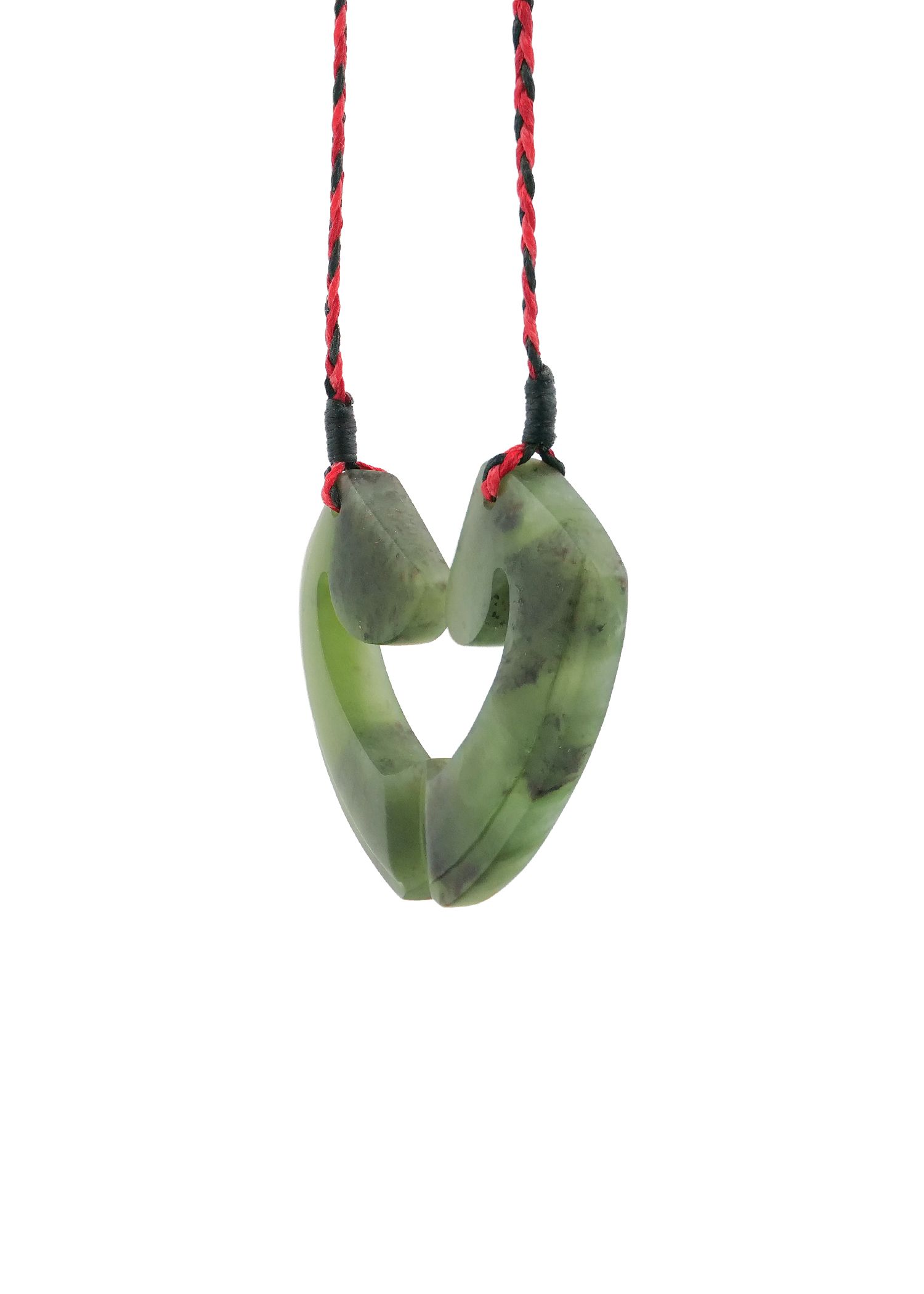 Moko Pounamu and Crusade with Heart Kouma (Breastplate) Genuine NZ Hapopo Greenstone #24