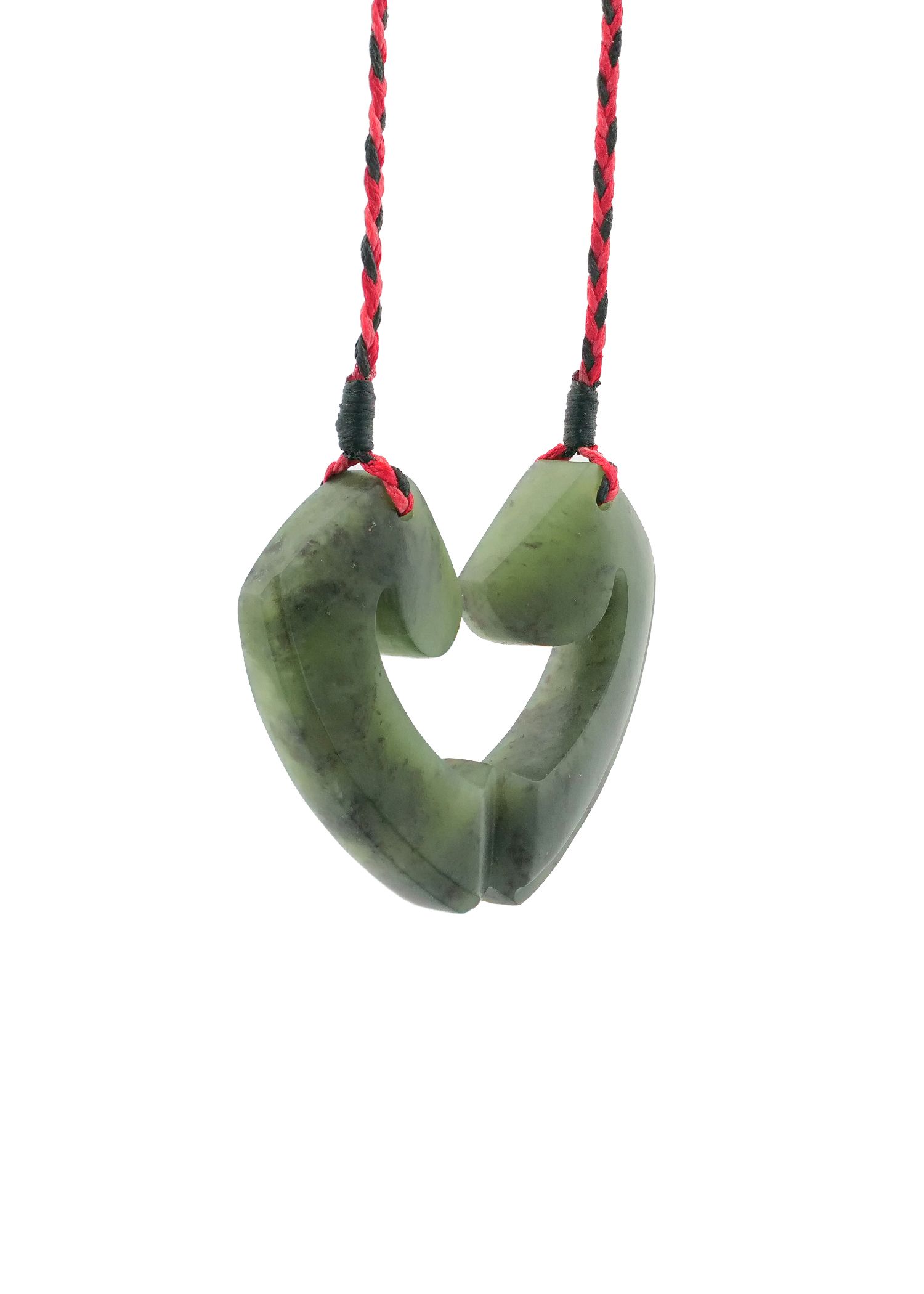 Moko Pounamu and Crusade with Heart Kouma (Breastplate) Genuine NZ Hapopo Greenstone #25
