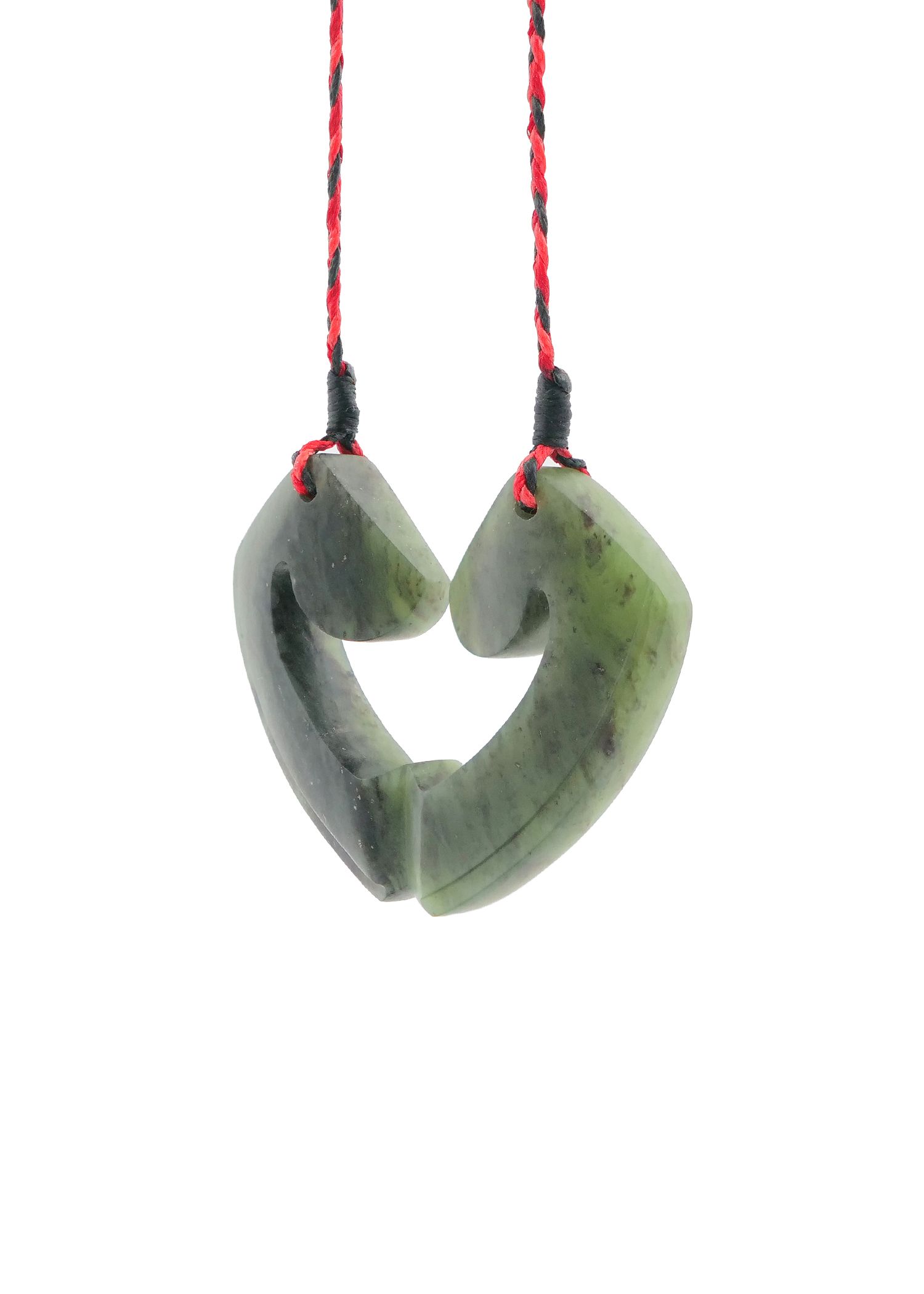 Moko Pounamu and Crusade with Heart Kouma (Breastplate) Genuine NZ Hapopo Greenstone #26