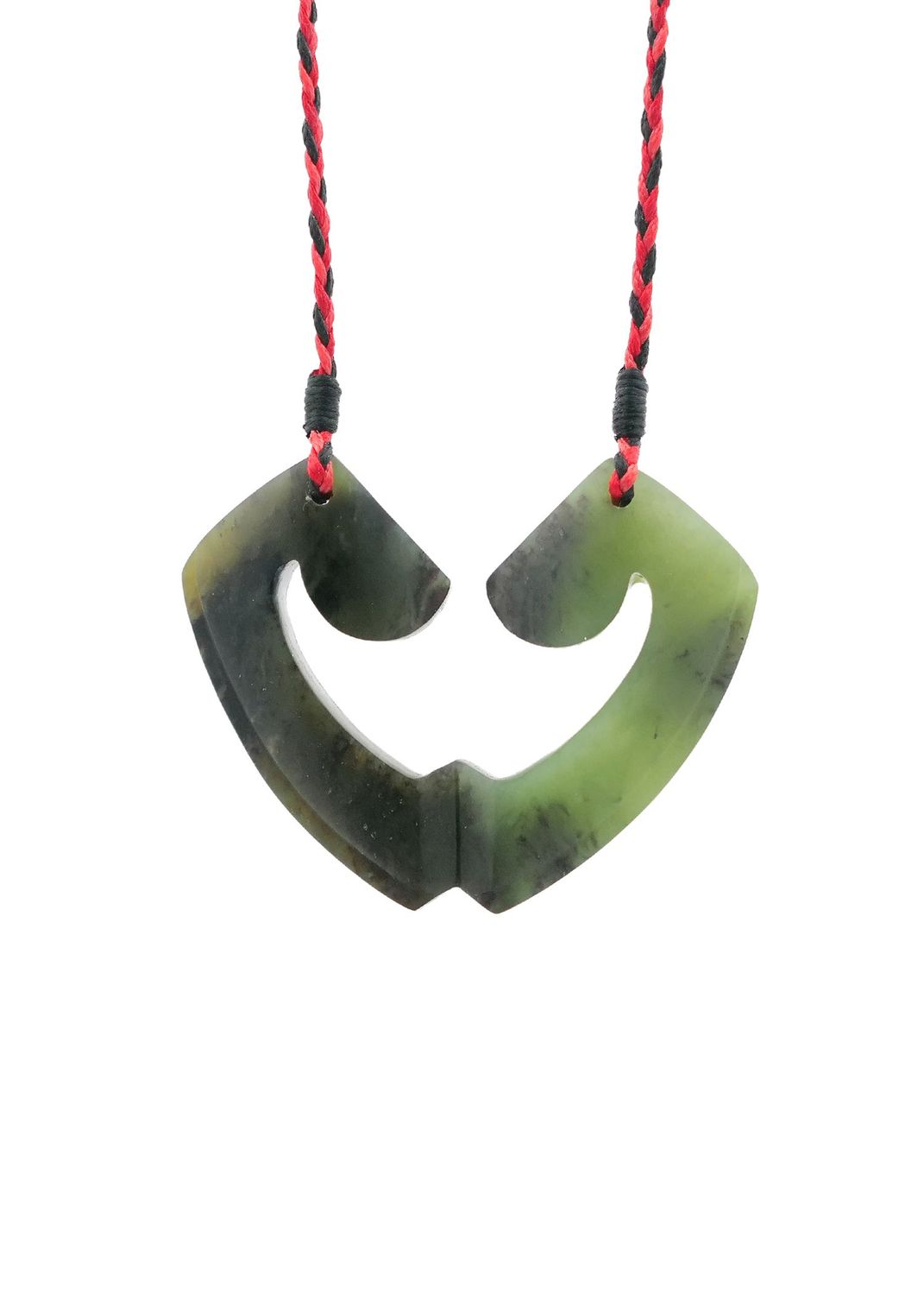 Moko Pounamu and Crusade with Heart Kouma (Breastplate) Genuine NZ Hapopo Greenstone #27