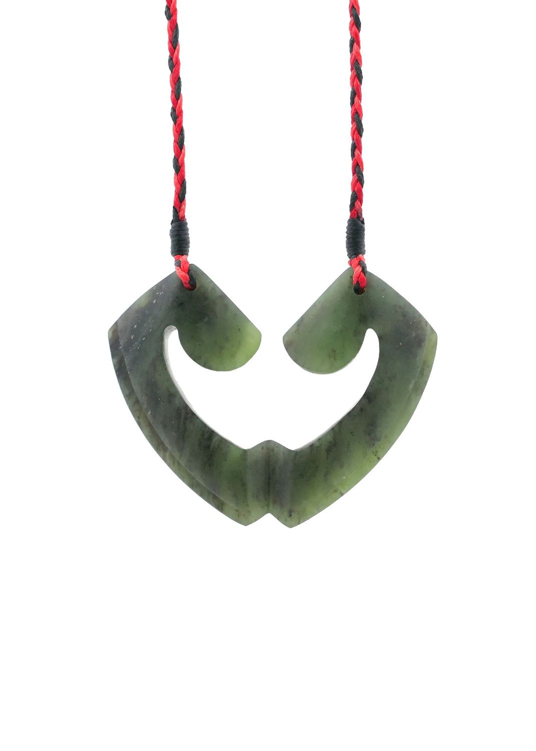 Moko Pounamu and Crusade with Heart Kouma (Breastplate) Genuine NZ Hapopo Greenstone #28