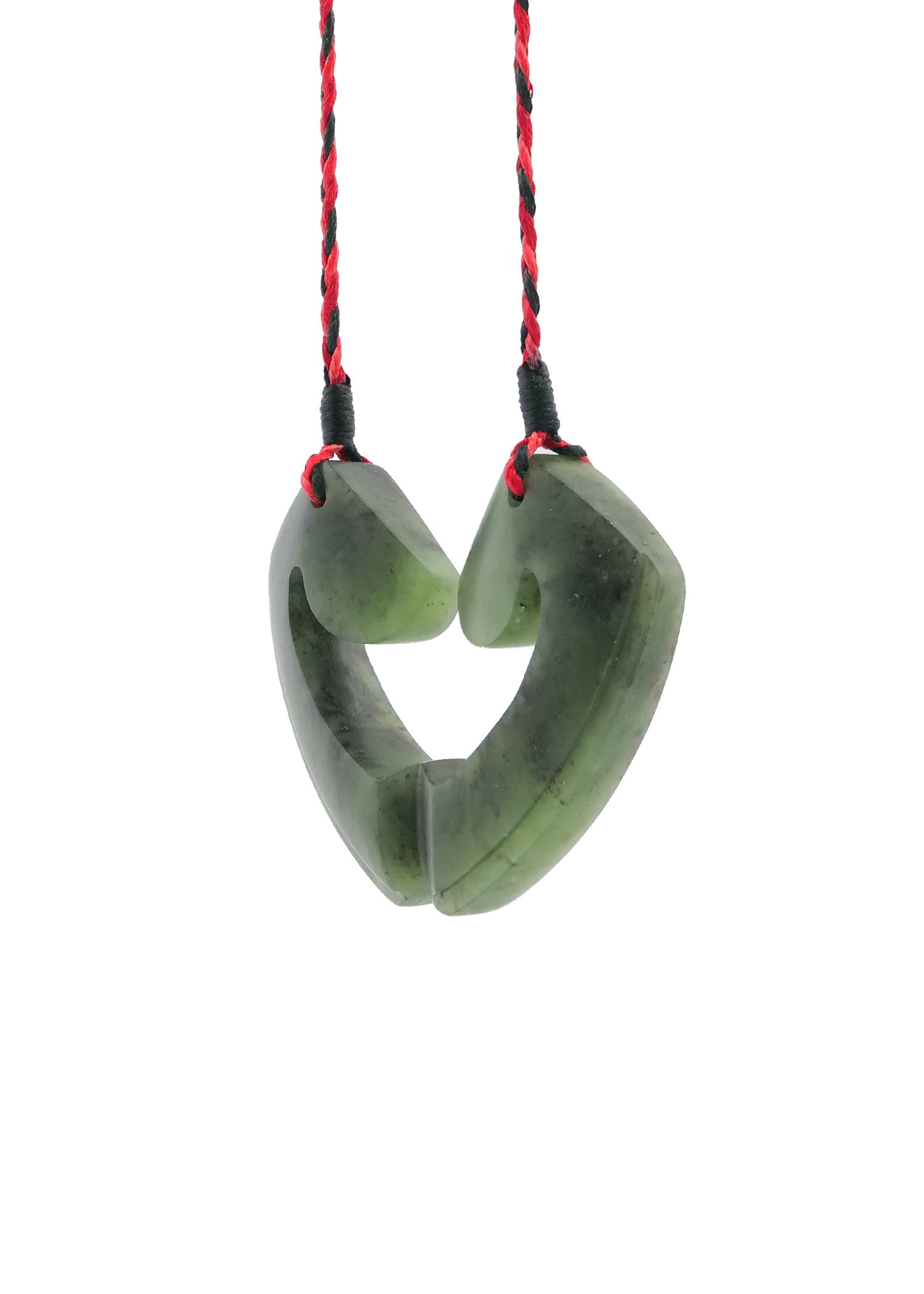 Moko Pounamu and Crusade with Heart Kouma (Breastplate) Genuine NZ Hapopo Greenstone #28