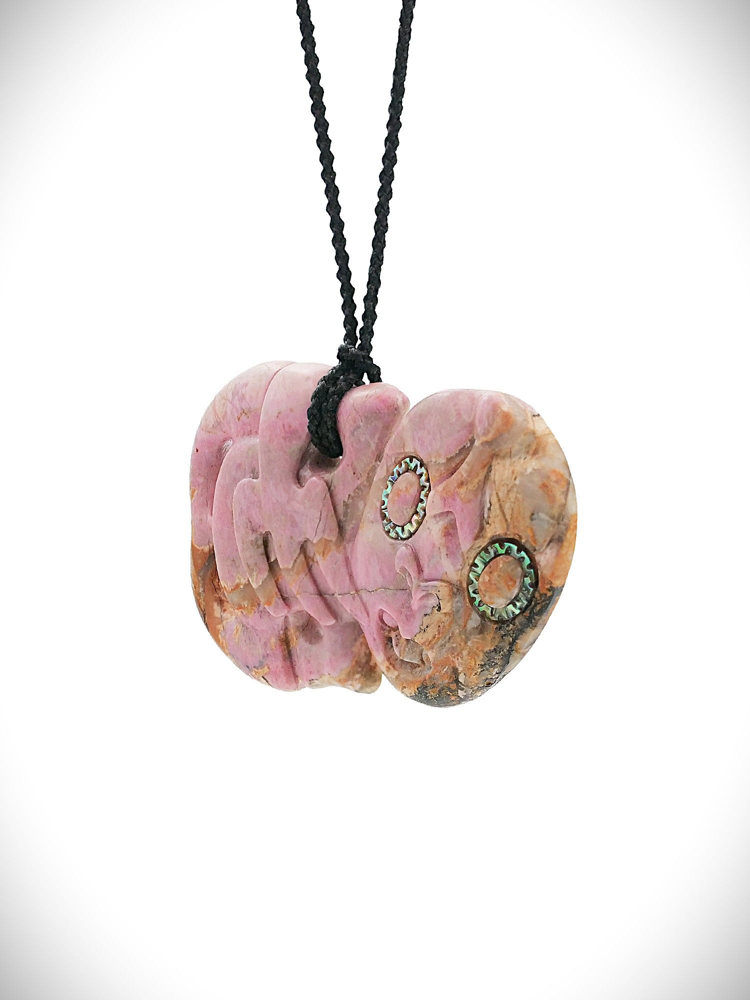 Moko Pounamu Tiki Genuine NZ Rhodonite Stone  - Ohiora