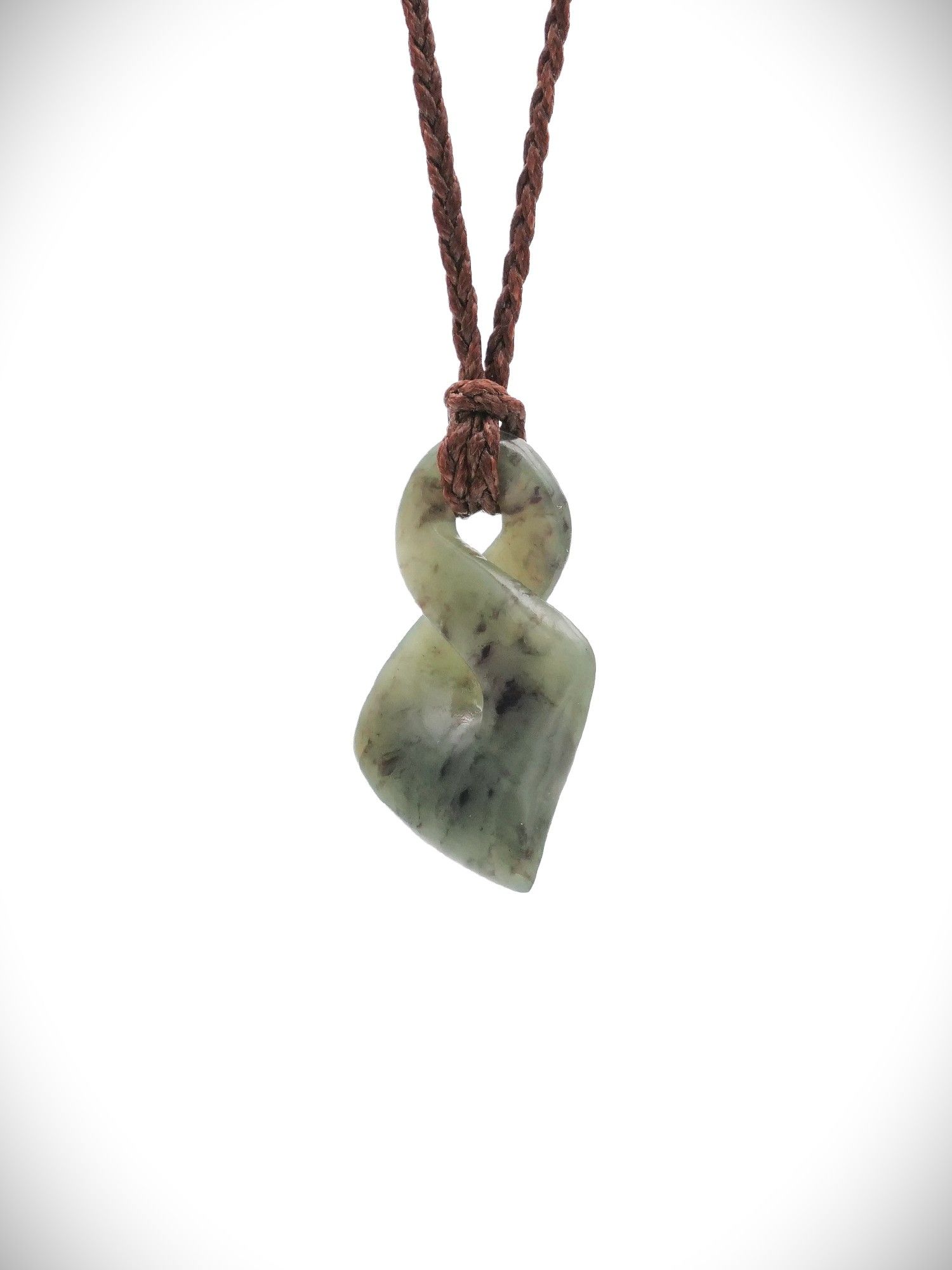 Moko Pounamu Single Pikorua (Twist) NZ Genuine Hapopo Greenstone - Hawera