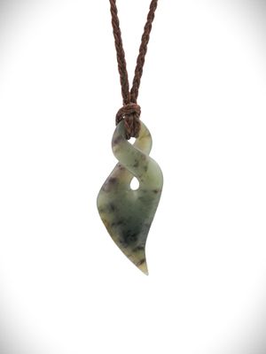 Moko Pounamu Single Pikorua (Twist) NZ Genuine Hapopo Greenstone - Kapuni Moko Pounamu Single Pikorua (Twist) NZ Genuine Hapopo Greenstone - Kapuni
