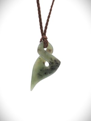 Moko Pounamu Single Pikorua (Twist) NZ Genuine Hapopo Greenstone - Tokaora