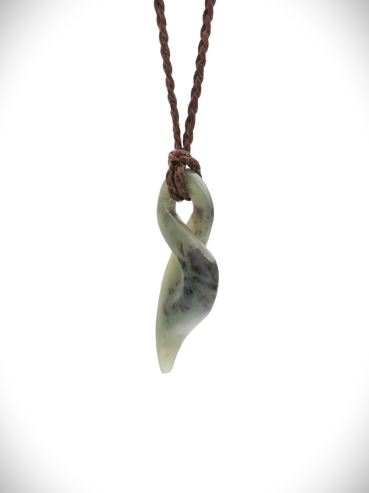 Moko Pounamu Single Pikorua (Twist) NZ Genuine Hapopo Greenstone - Tokaora
