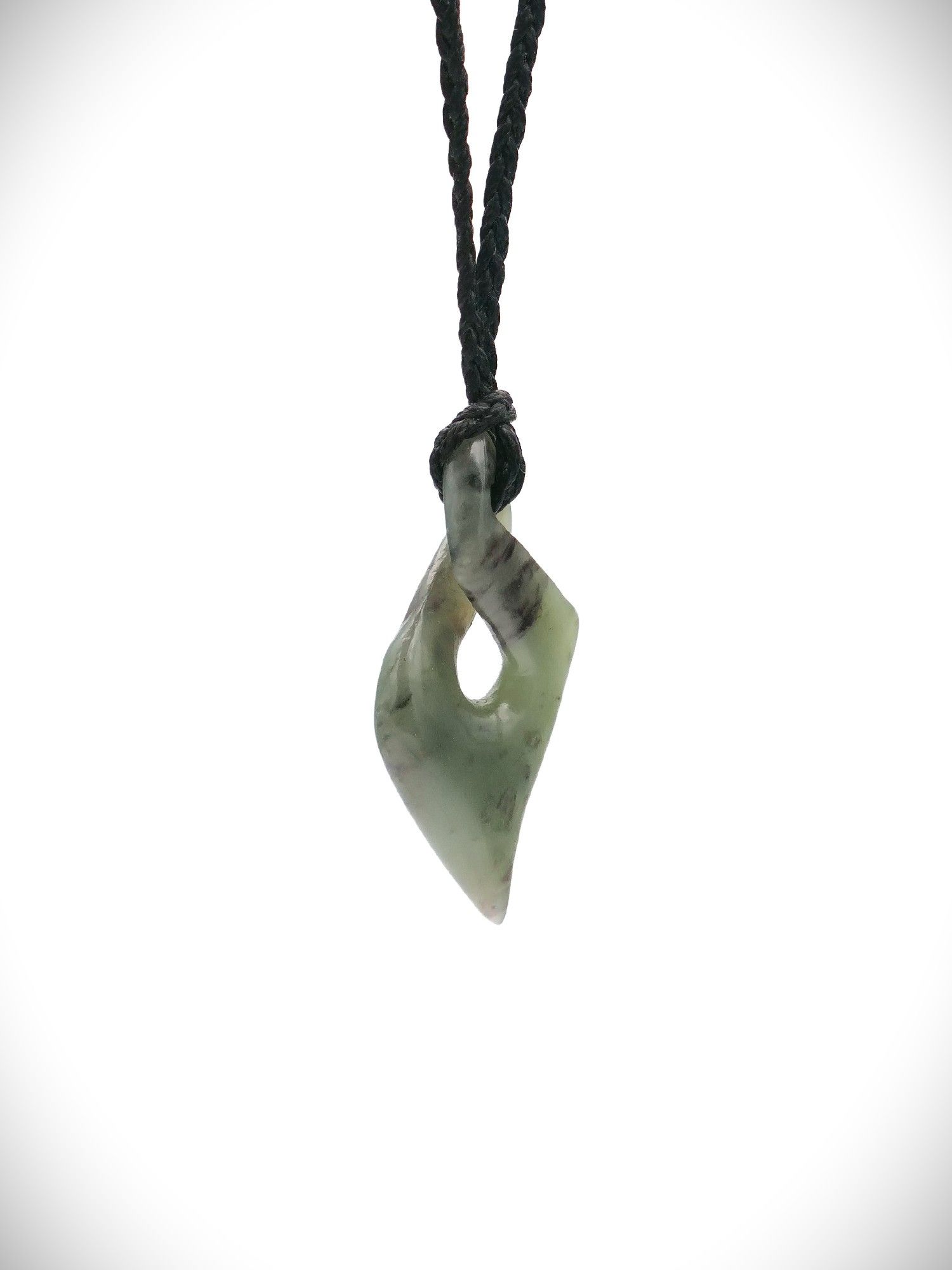 Moko Pounamu Single Pikorua (Twist) NZ Genuine Hapopo Greenstone - Awatuna