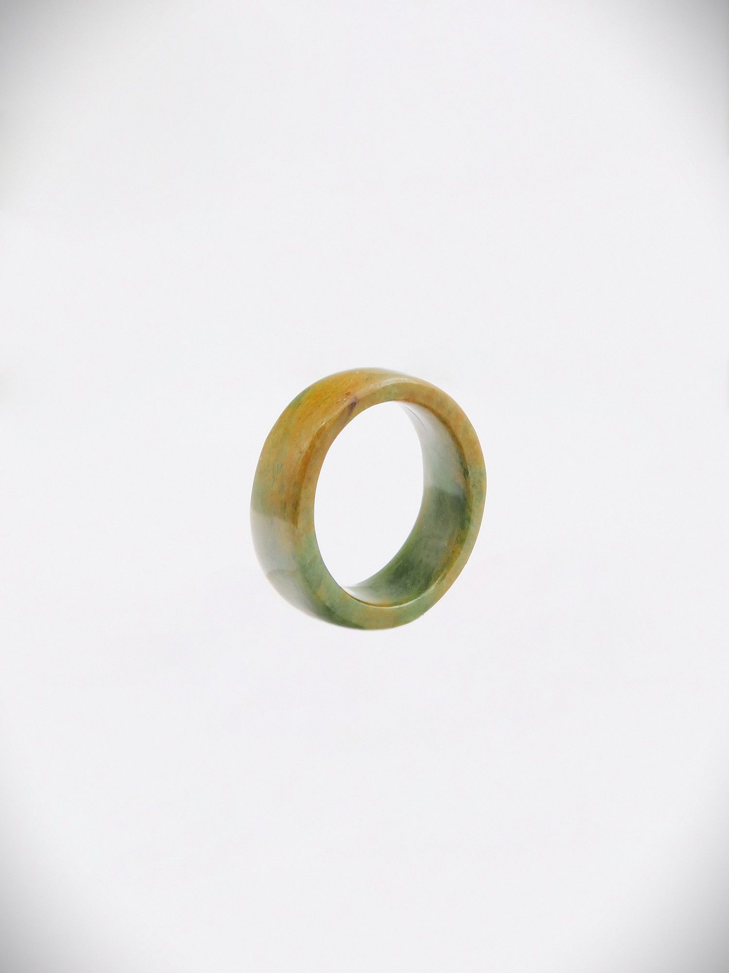 Moko Pounamu Flat Band Ring Genuine NZ Raukaraka Greenstone - Ira