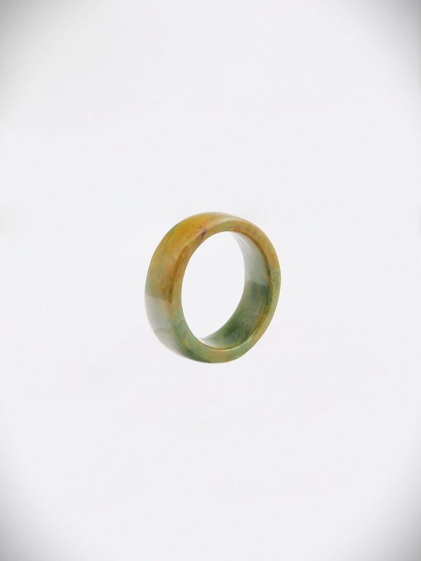 Moko Pounamu Flat Band Ring Genuine NZ Raukaraka Greenstone - Ira