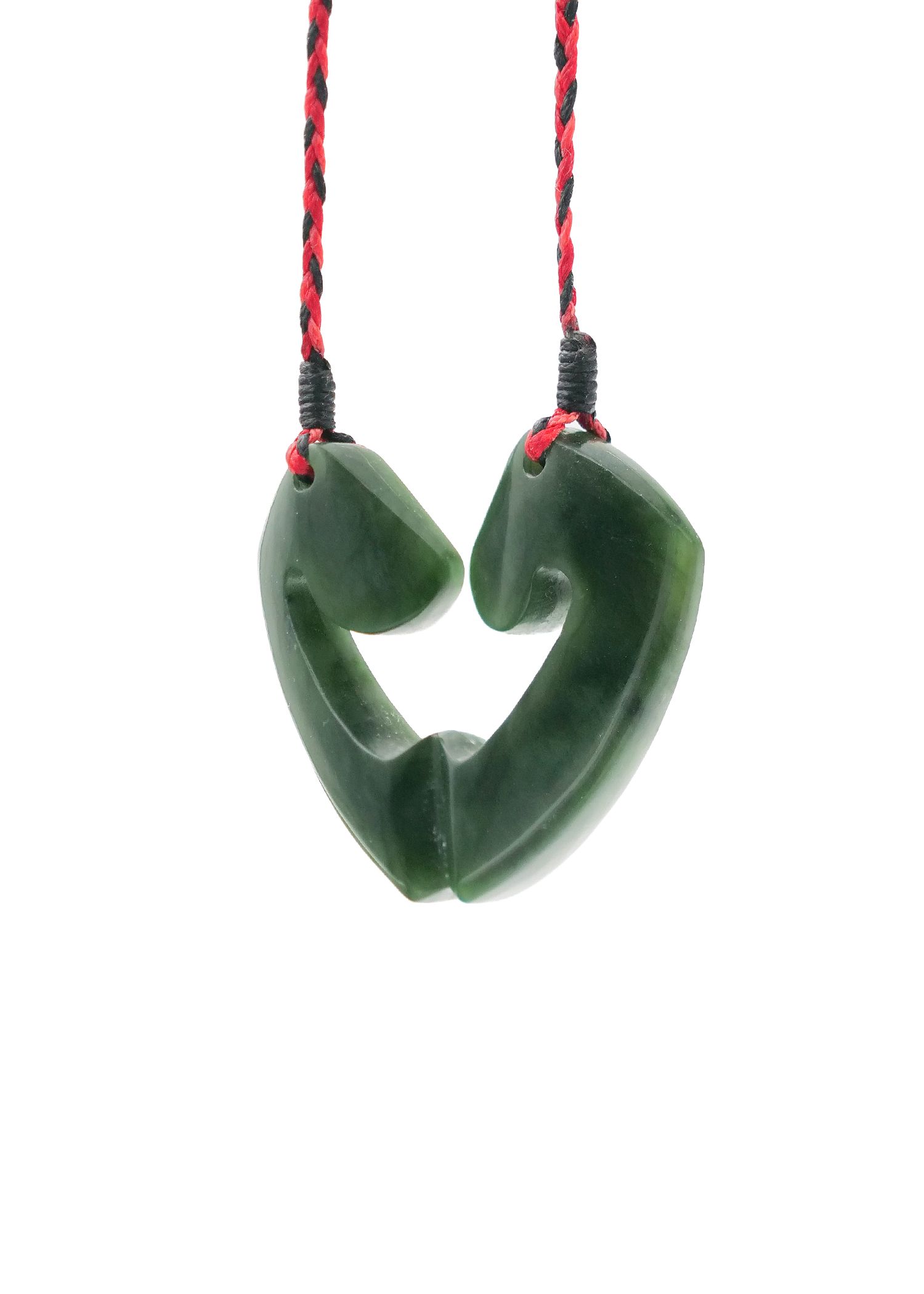Moko Pounamu and Crusade with Heart Kouma (Breastplate) Genuine NZ Hapopo Greenstone #41