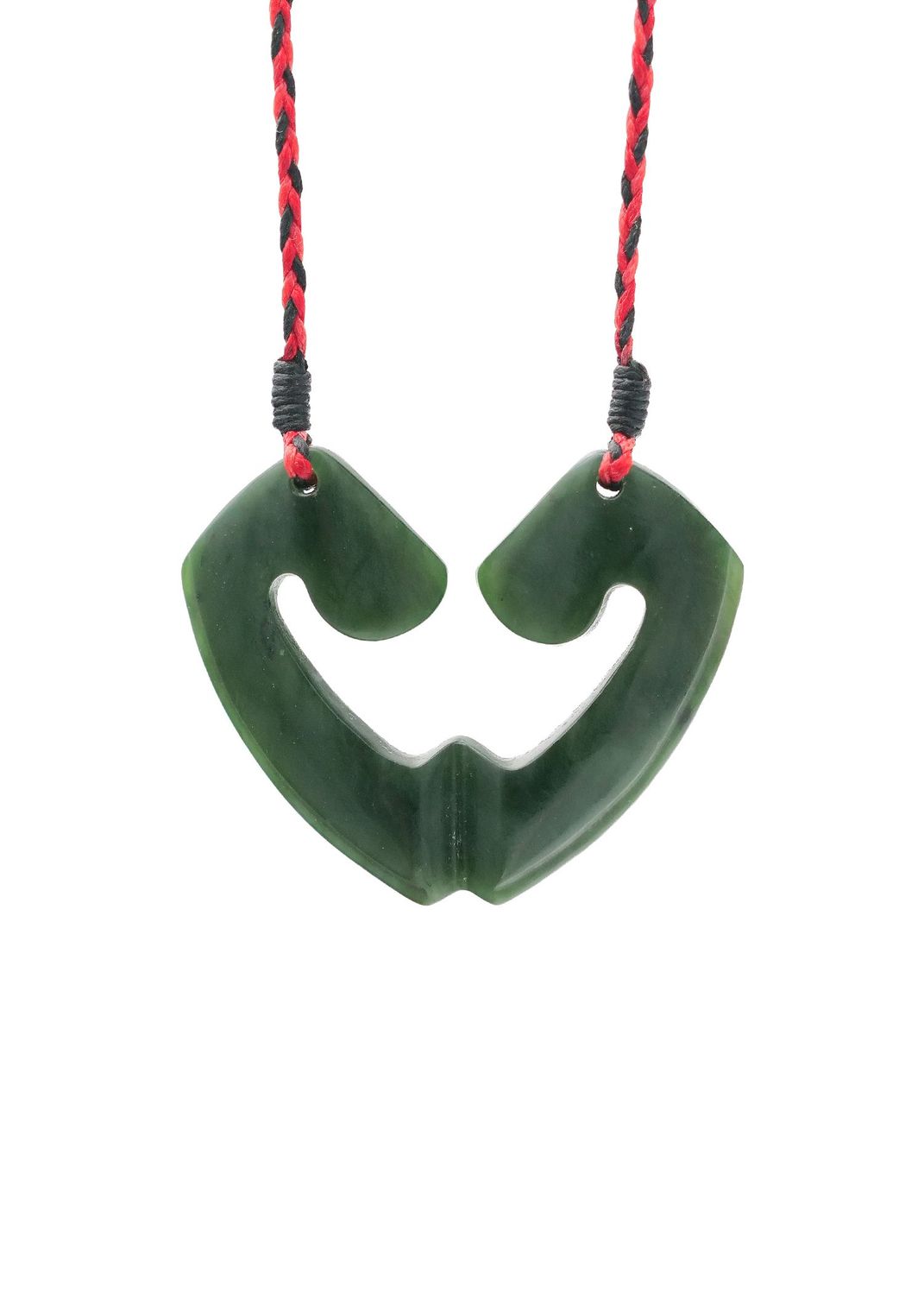 Moko Pounamu and Crusade with Heart Kouma (Breastplate) Genuine NZ Hapopo Greenstone #41