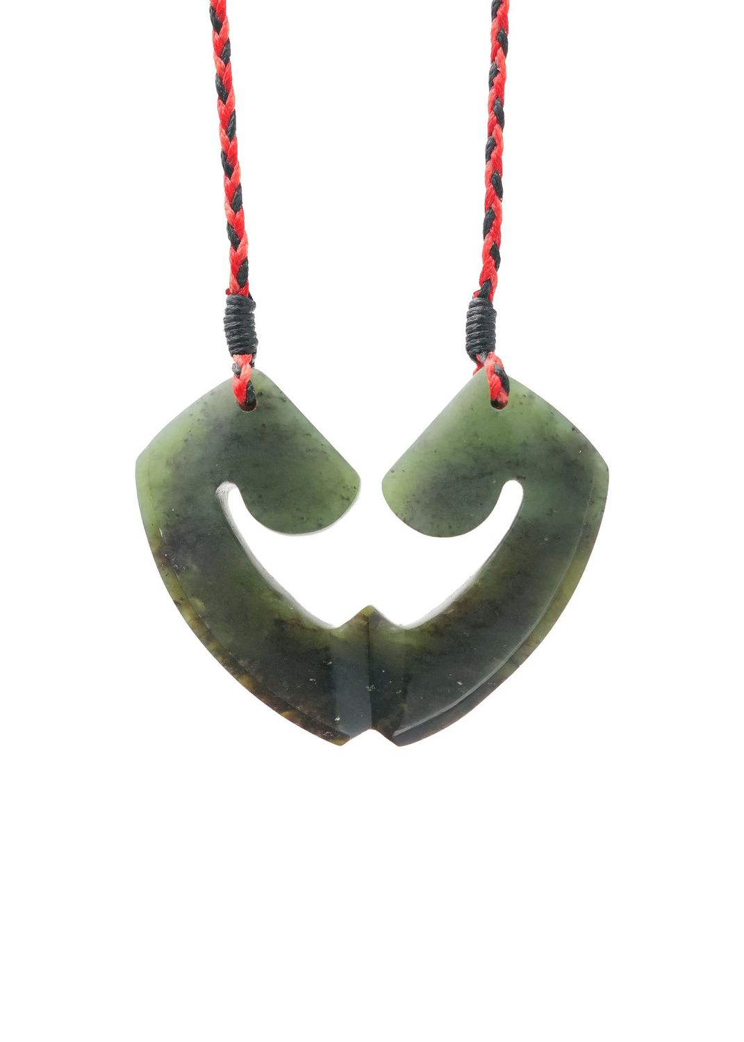 Moko Pounamu and Crusade with Heart Kouma (Breastplate) Genuine NZ Hapopo Greenstone #46