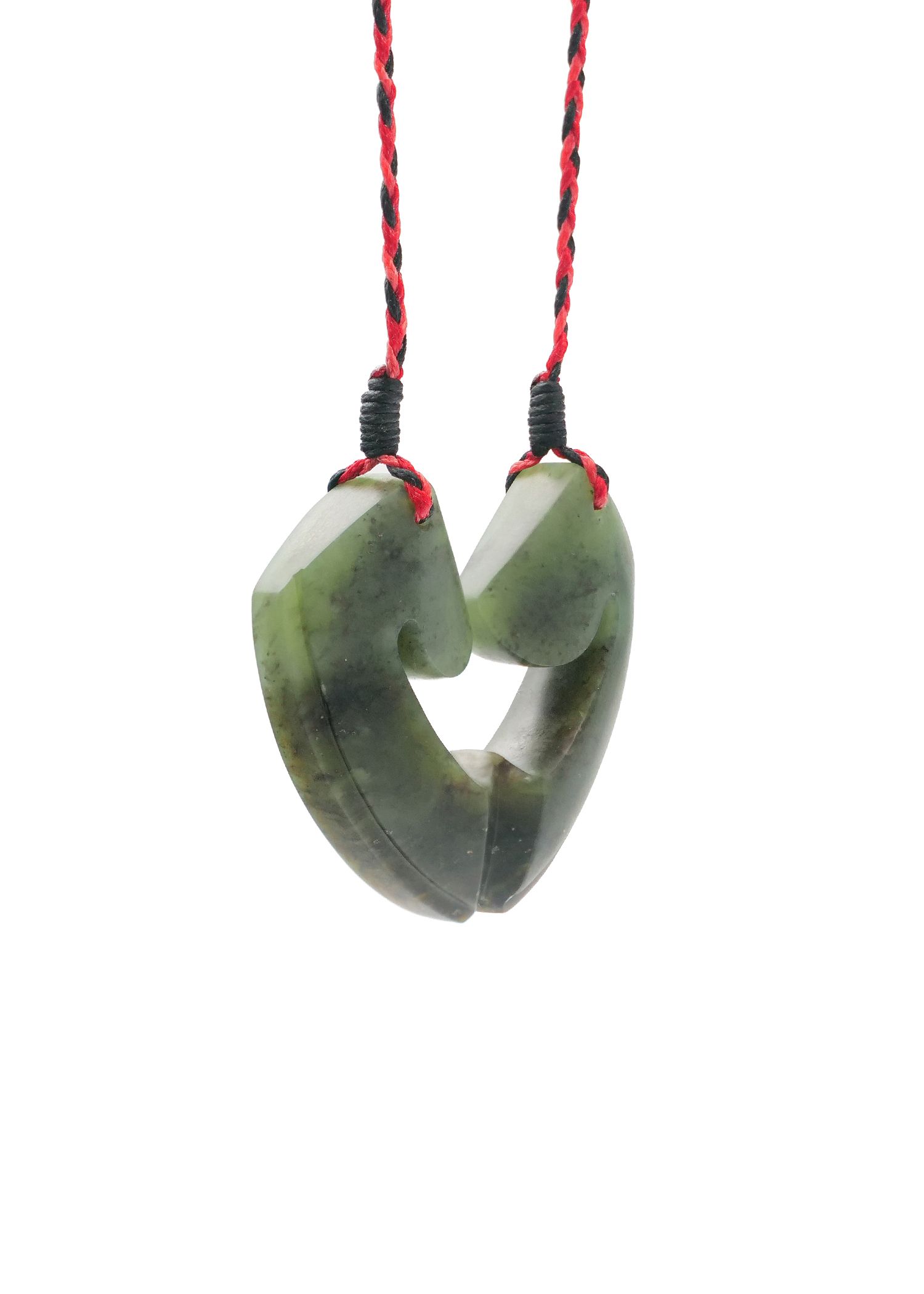 Moko Pounamu and Crusade with Heart Kouma (Breastplate) Genuine NZ Hapopo Greenstone #46